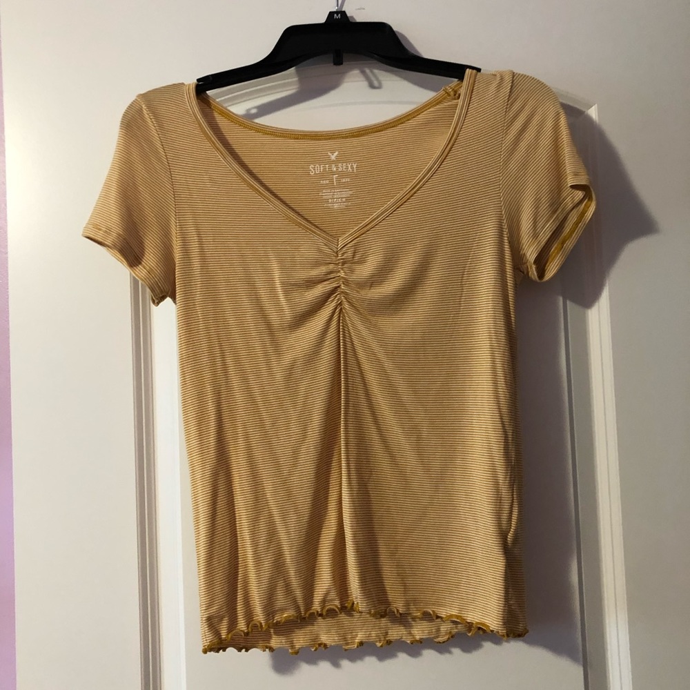 Yellow Striped Top